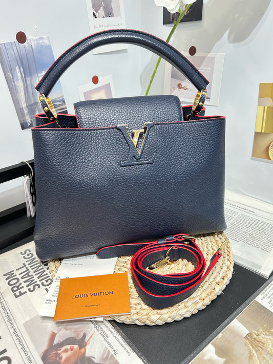 Louis Vuitton - Capucines - Calfskin - Blue - (medium)