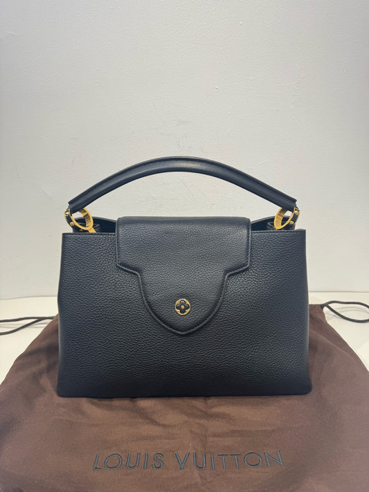 Louis Vuitton - Capucines Large - Leather - Black - (Large)