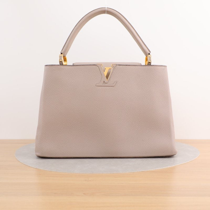 Louis Vuitton - Capucines Large - Leather - Grey - (large)