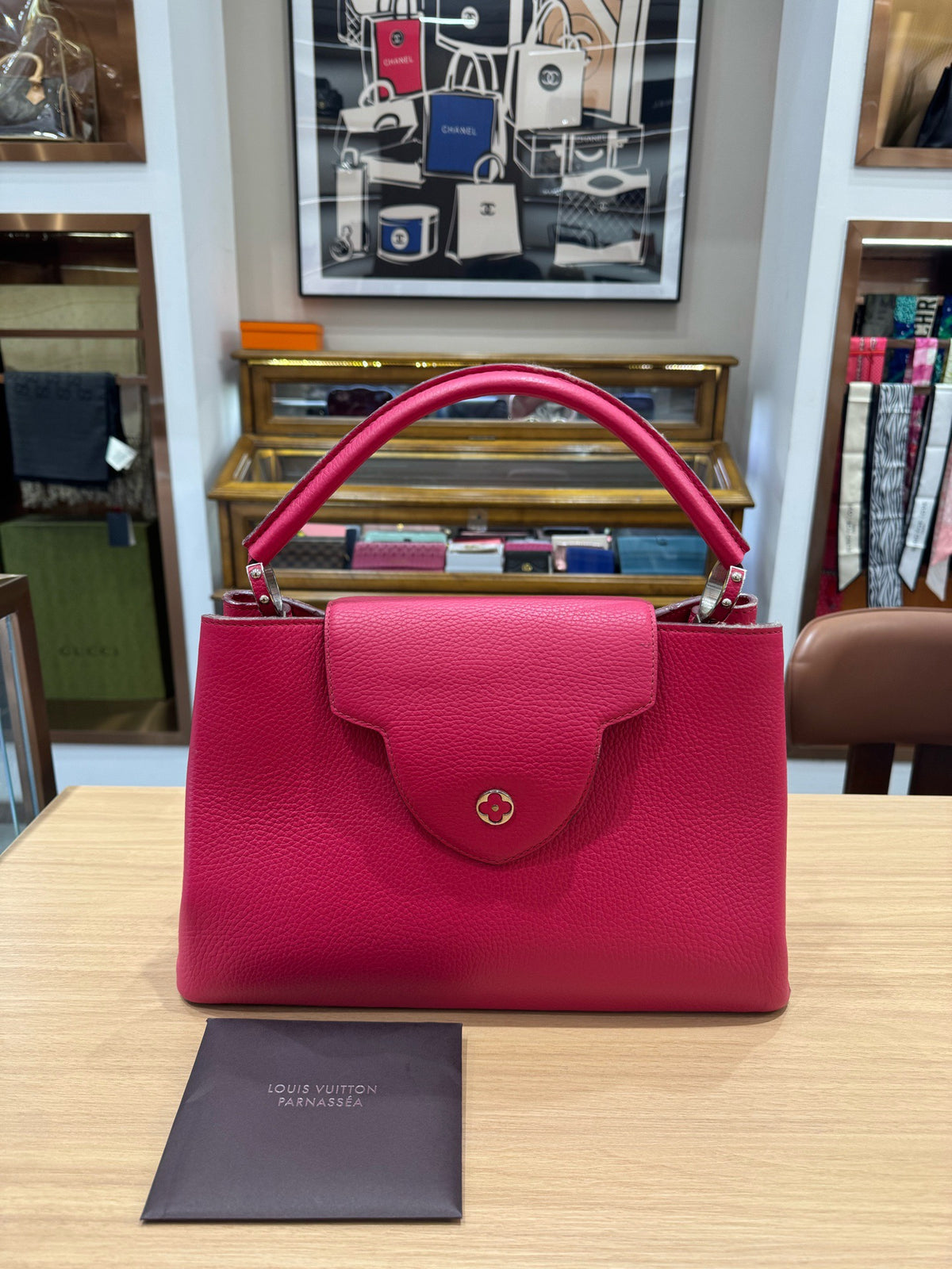 Louis Vuitton - Capucines Large - Leather - Pink - (large)