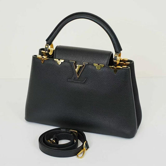 Louis Vuitton - Capucines - Leather - Black - (medium)
