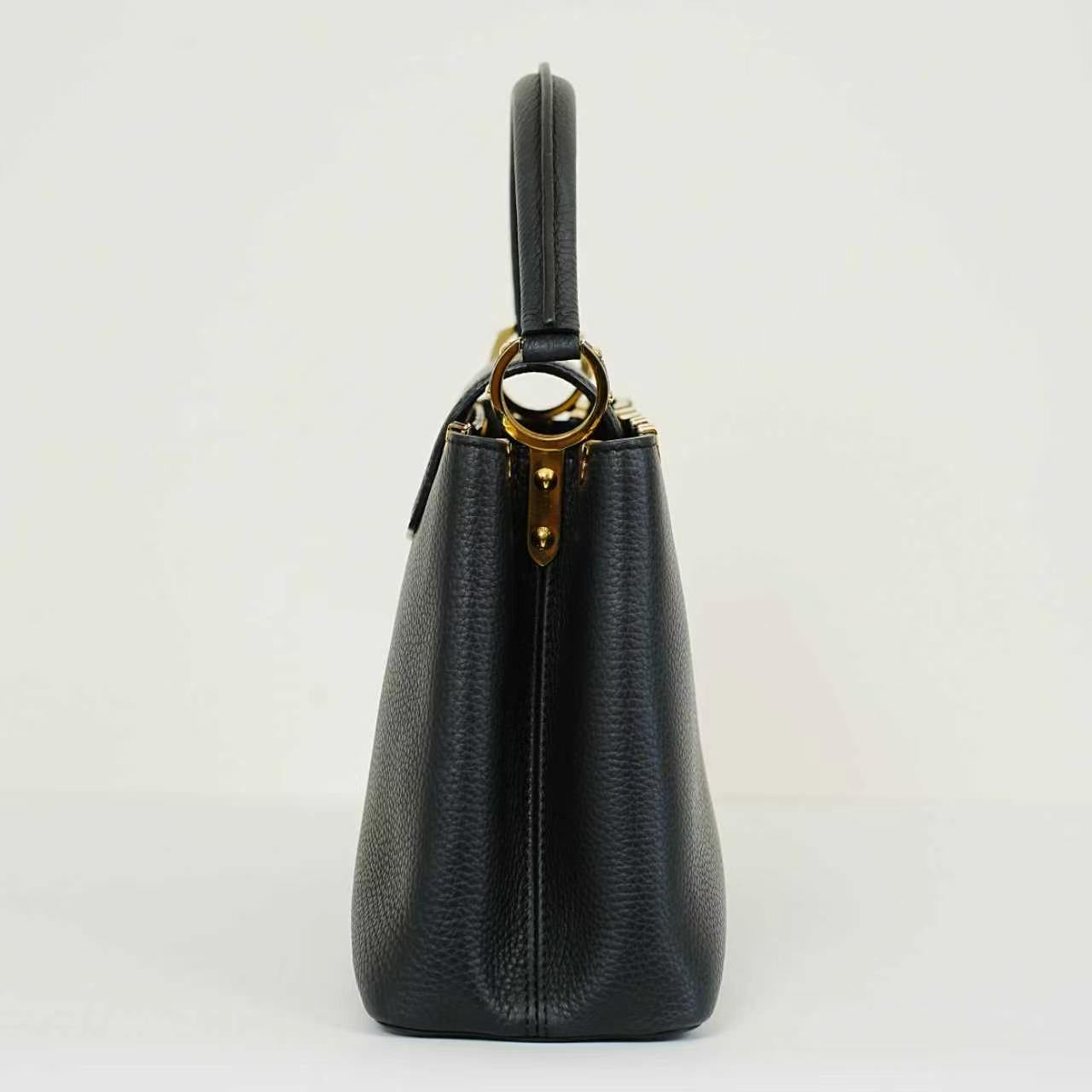 Louis Vuitton - Capucines - Leather - Black - (medium)