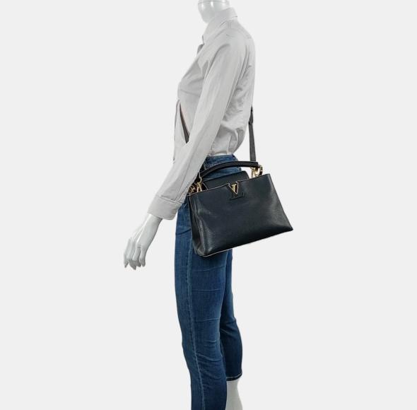 Louis Vuitton - Capucines - Leather - Black - (medium)