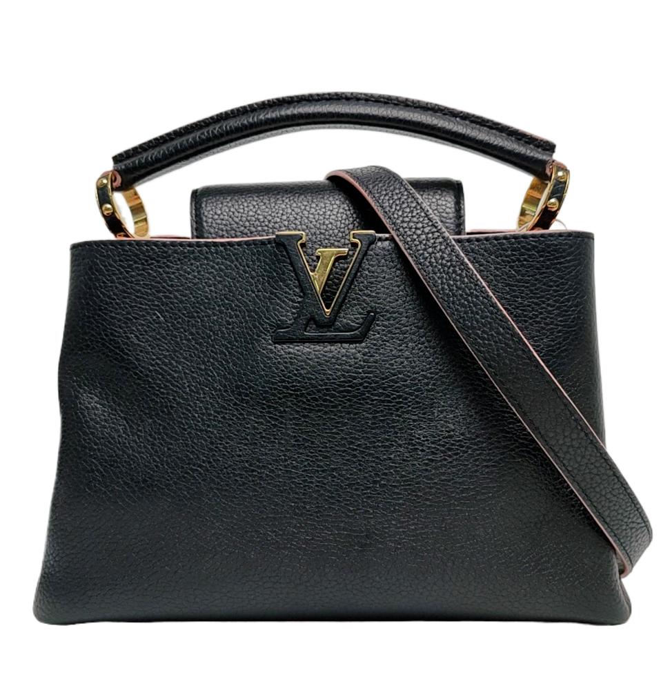 Louis Vuitton - Capucines - Leather - Black - (medium)
