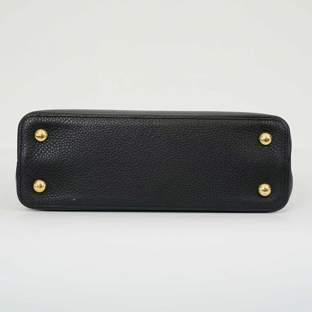 Louis Vuitton - Capucines - Leather - Black - (medium)