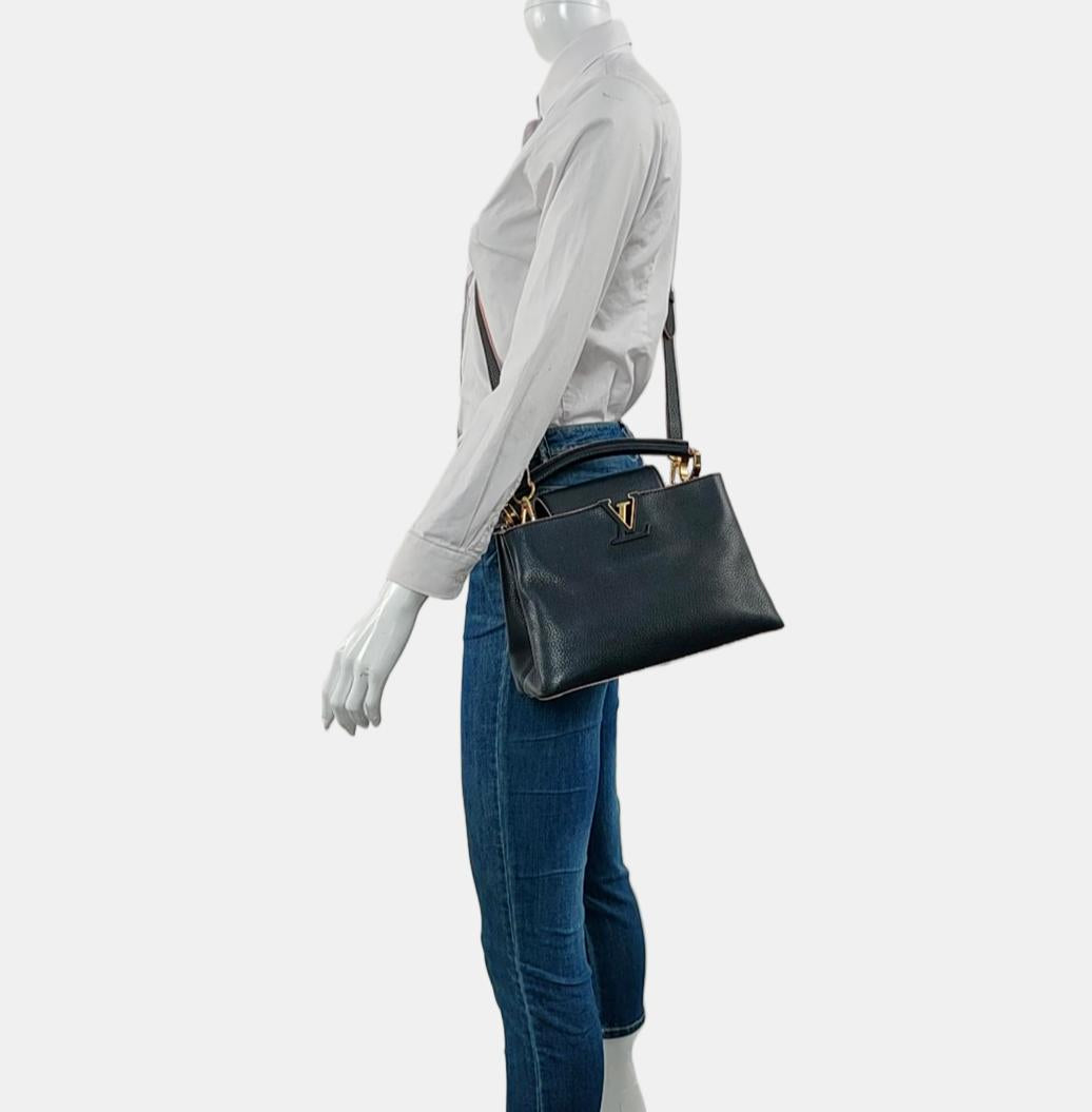 Louis Vuitton - Capucines - Leather - Black - (medium)