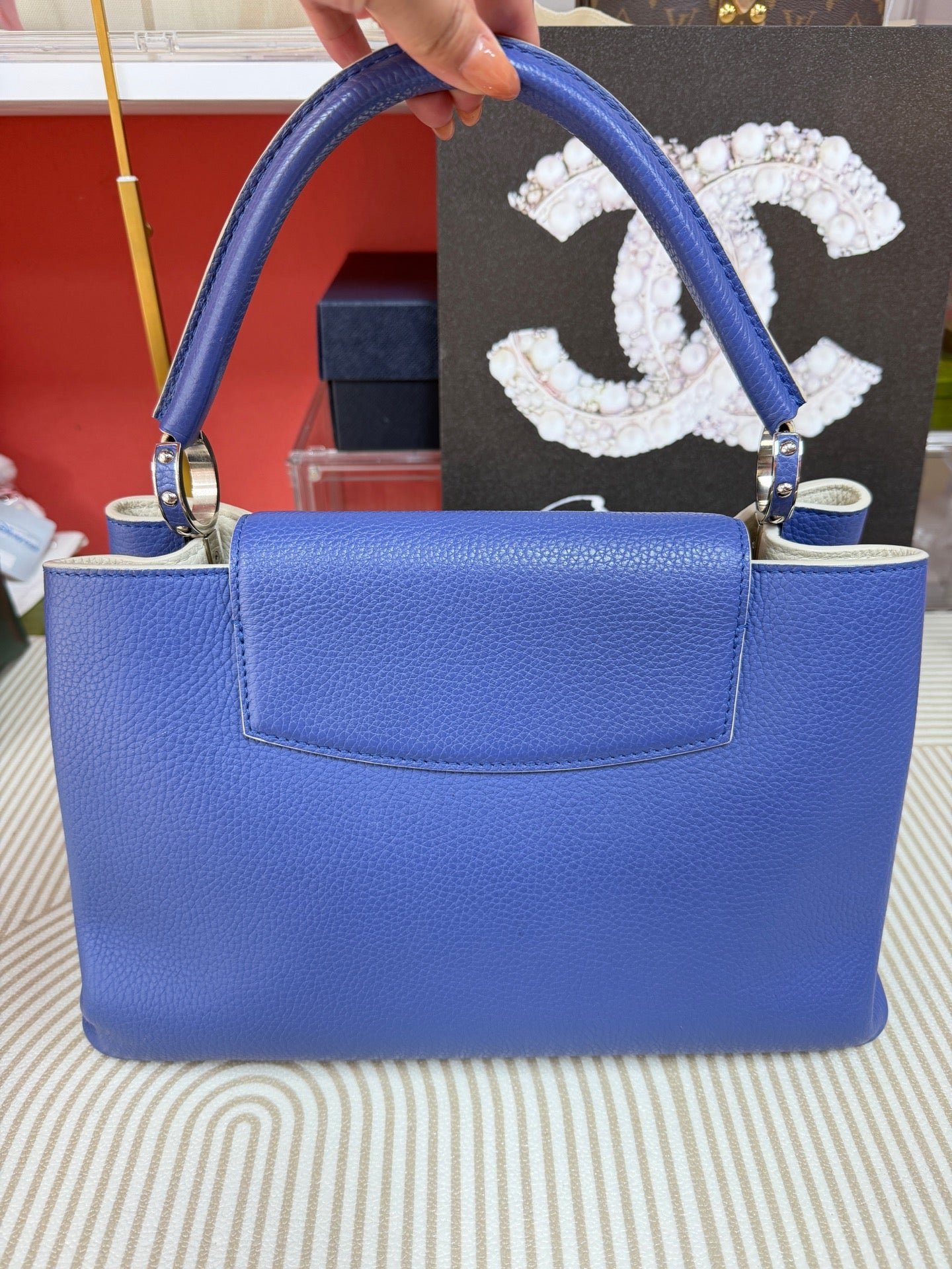 Louis Vuitton - Capucines - Leather - Blue - (large)