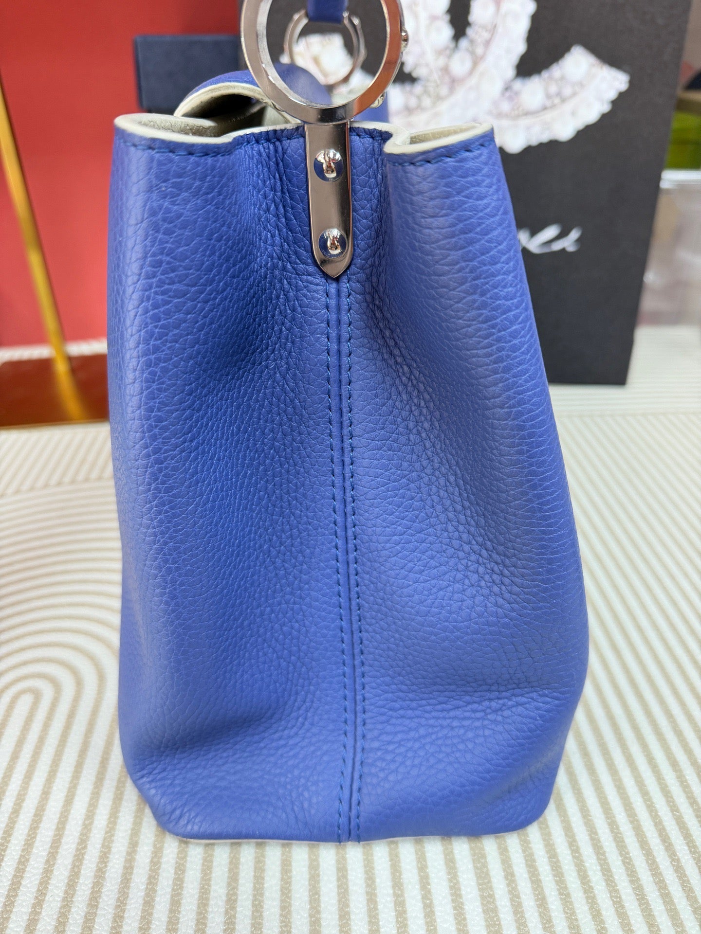 Louis Vuitton - Capucines - Leather - Blue - (large)