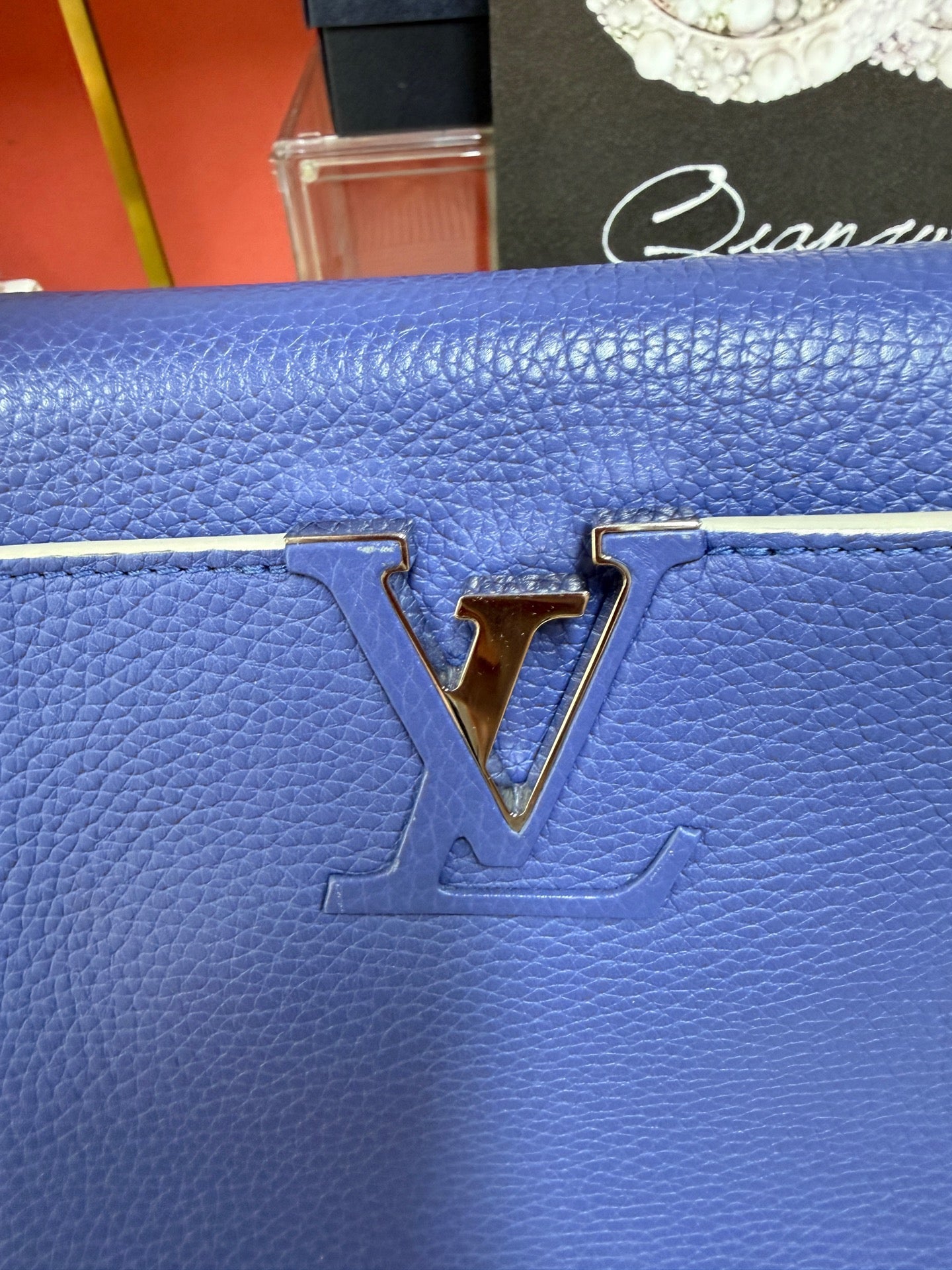 Louis Vuitton - Capucines - Leather - Blue - (large)