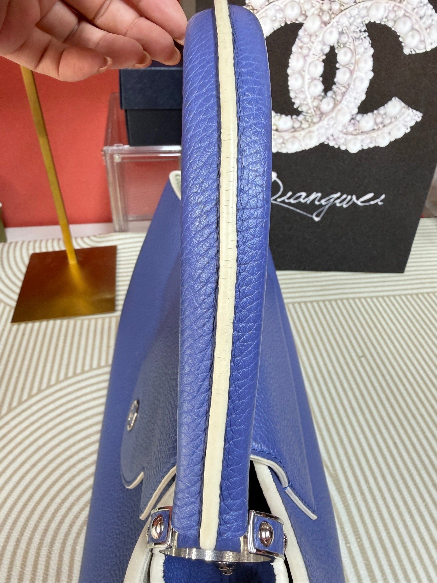 Louis Vuitton - Capucines - Leather - Blue - (large)