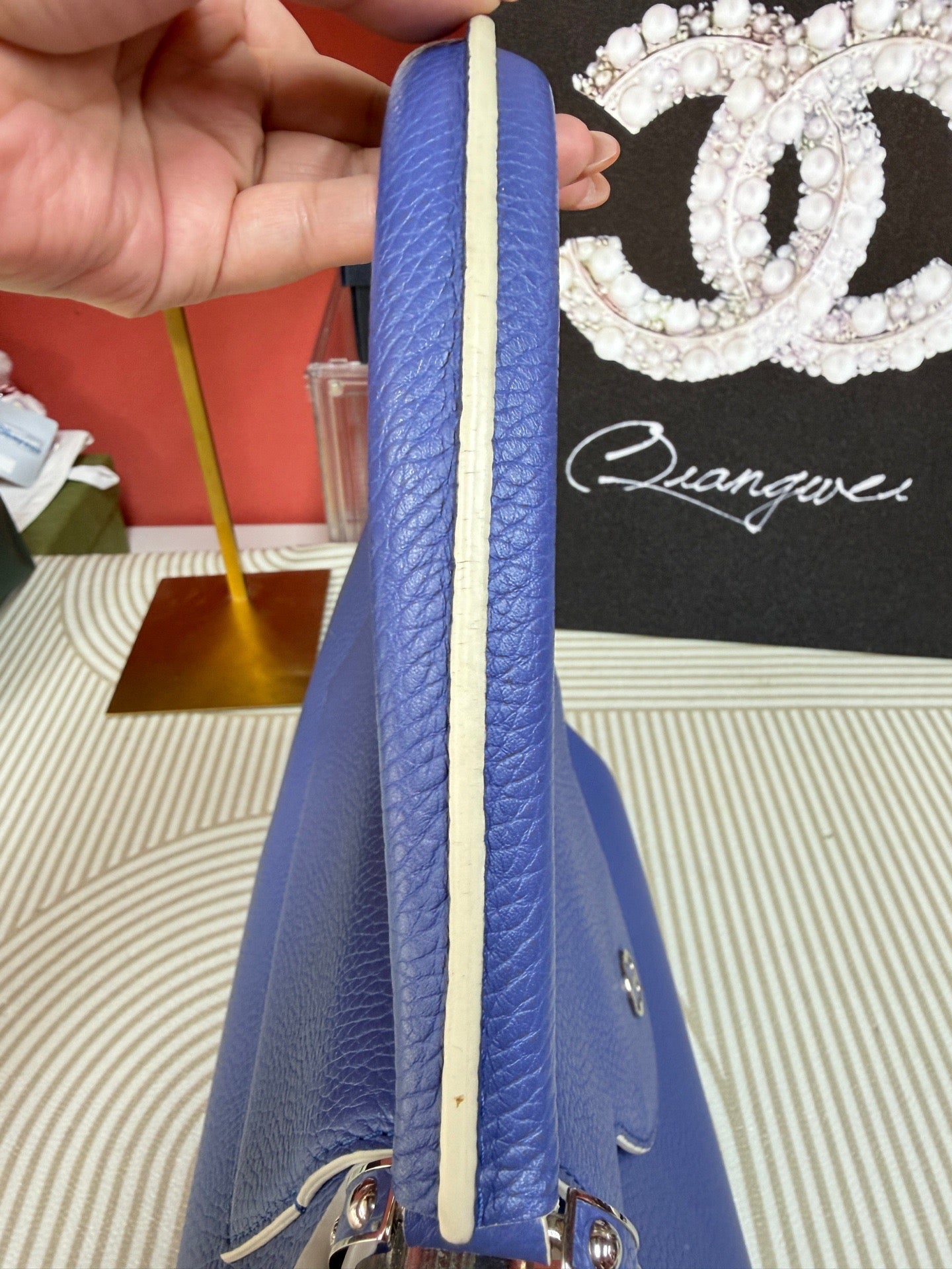 Louis Vuitton - Capucines - Leather - Blue - (large)