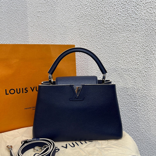 Louis Vuitton - Capucines - Leather - Blue - (Medium)