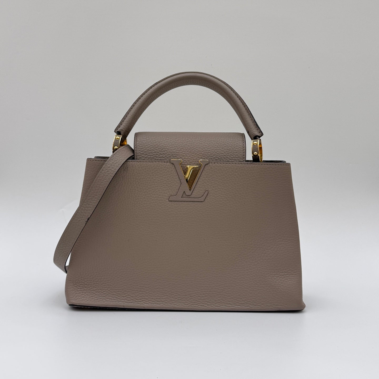Louis Vuitton - Capucines - Leather - Grey - (Medium)