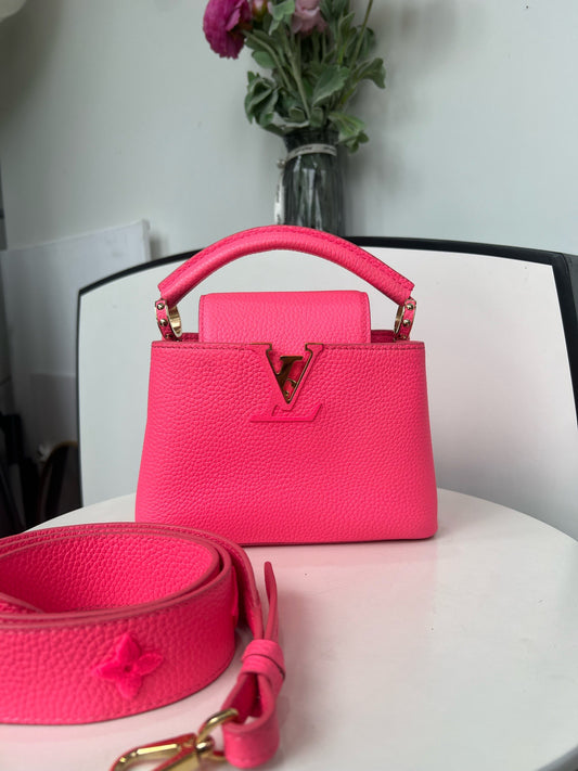 Louis Vuitton - Capucines - Leather - Pink - (mini)