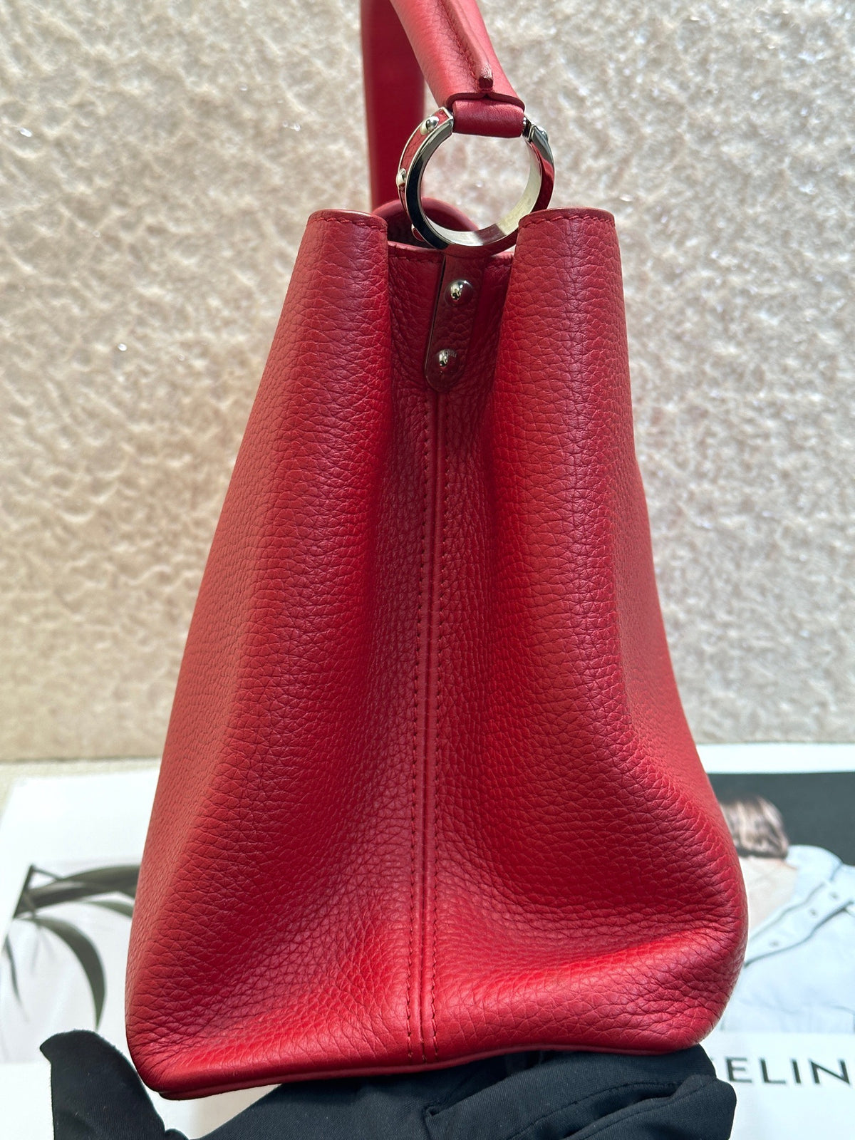 Louis Vuitton - Capucines - Leather - Red