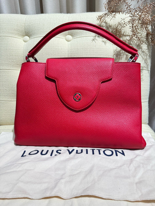 Louis Vuitton - Capucines - Leather - Red - (medium)