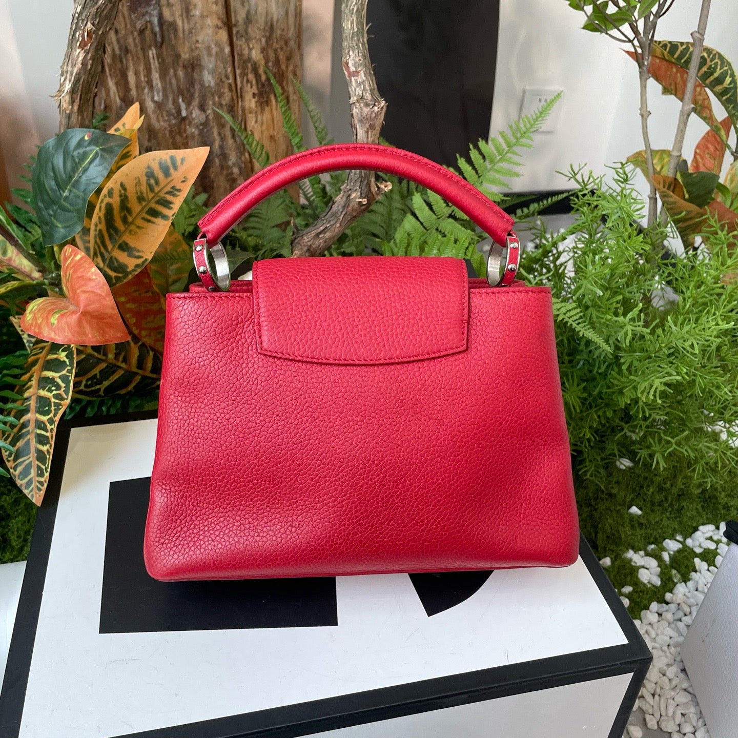 Louis Vuitton - Capucines - Leather - Red - (medium)