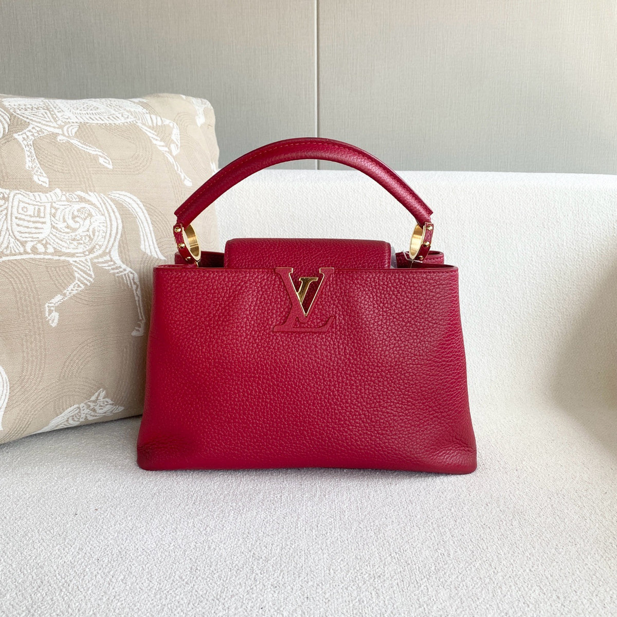 Louis Vuitton - Capucines - Leather - Red - (Medium)