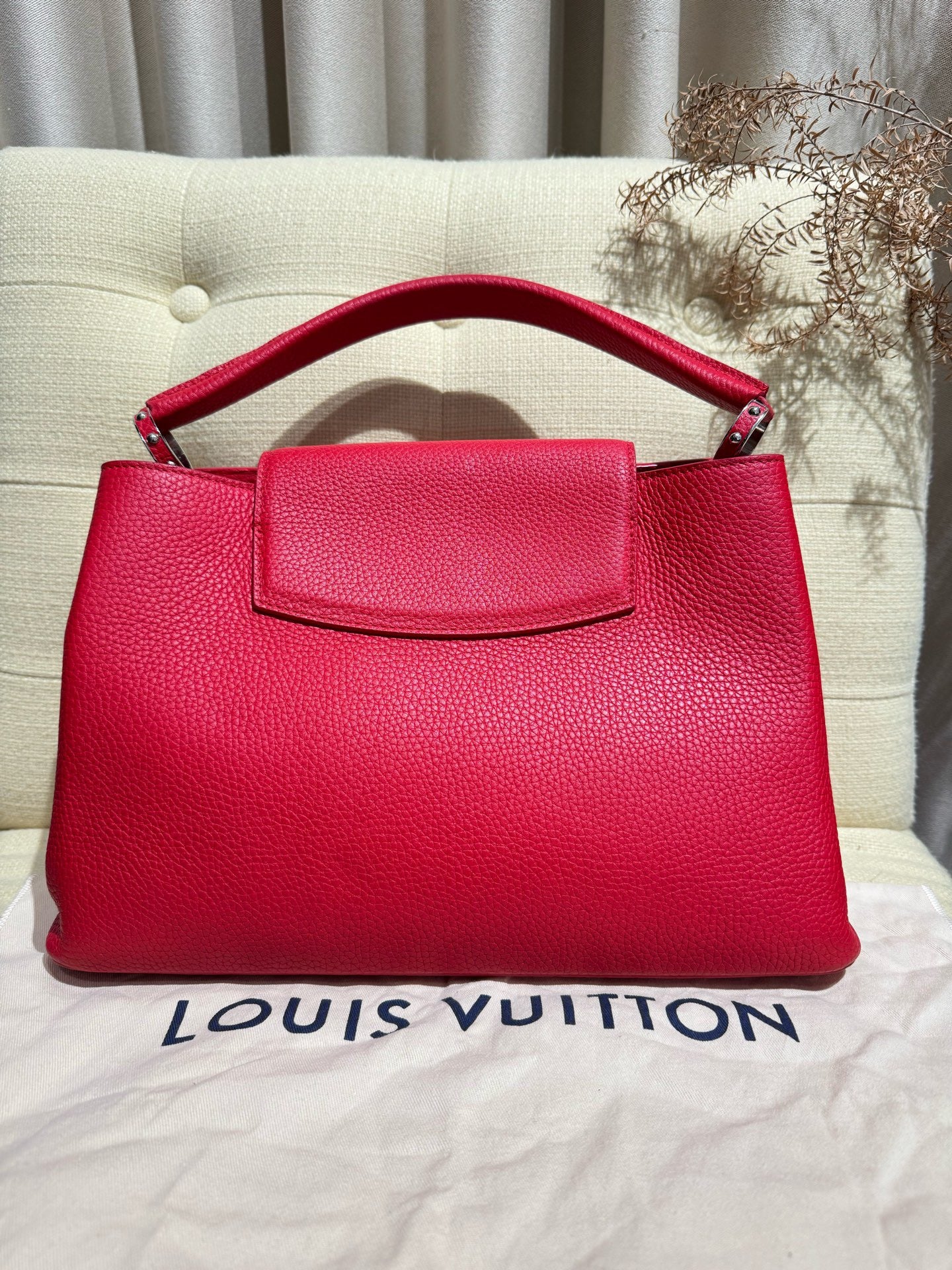 Louis Vuitton - Capucines - Leather - Red - (medium)