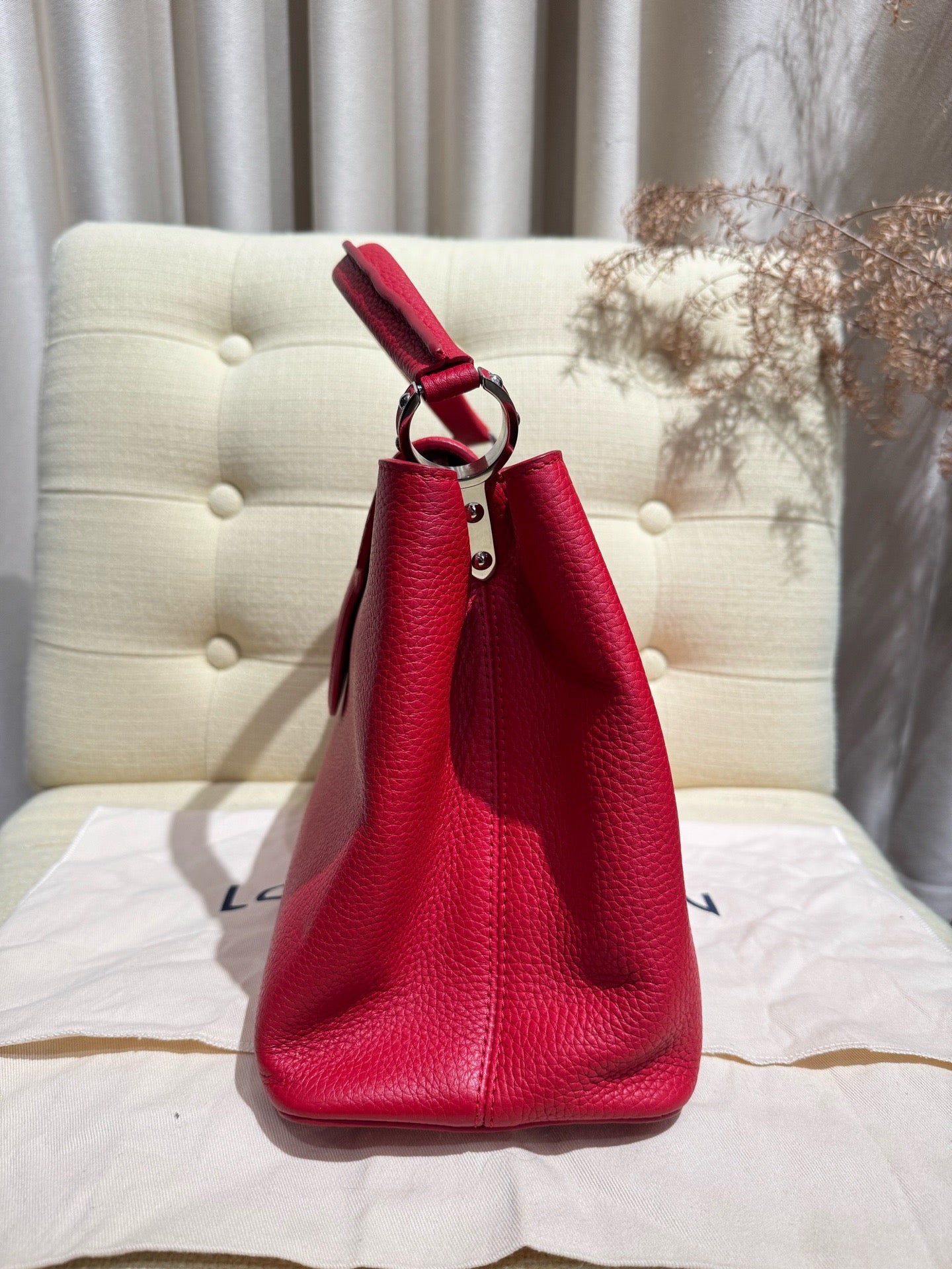 Louis Vuitton - Capucines - Leather - Red - (medium)