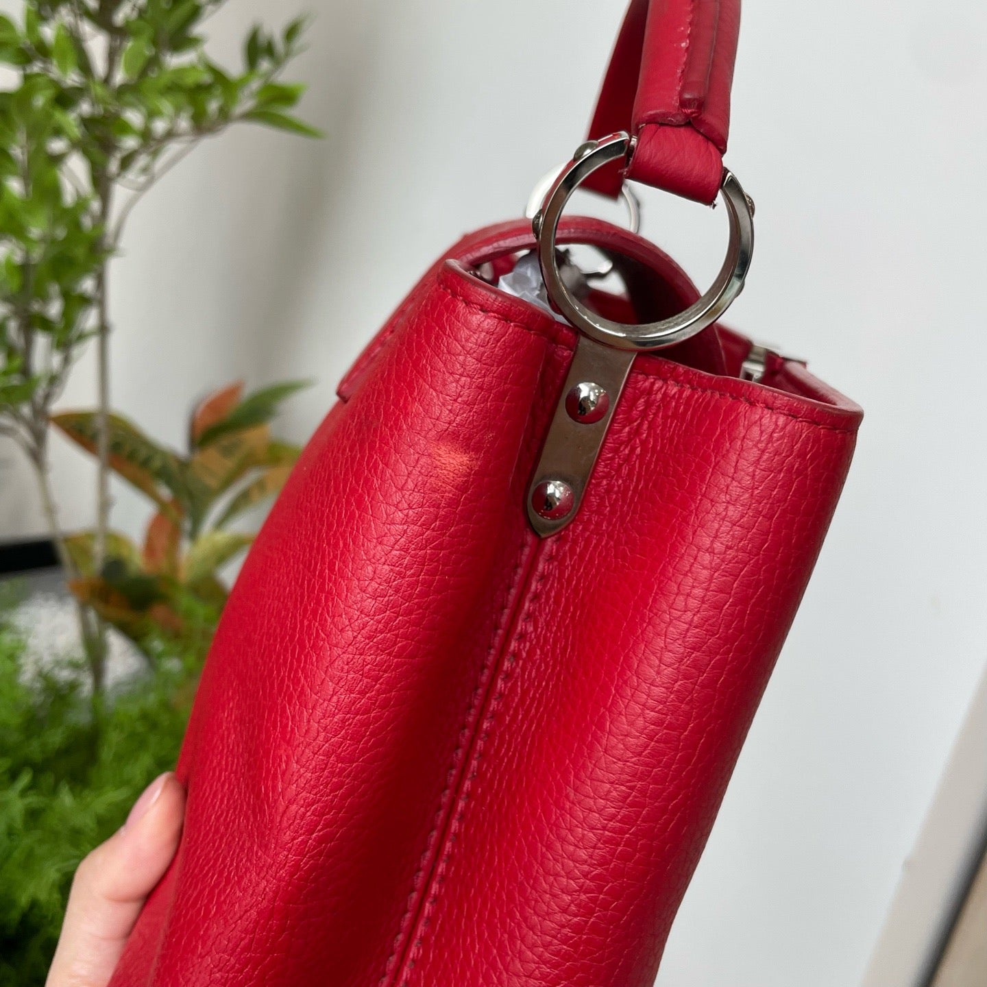 Louis Vuitton - Capucines - Leather - Red - (medium)