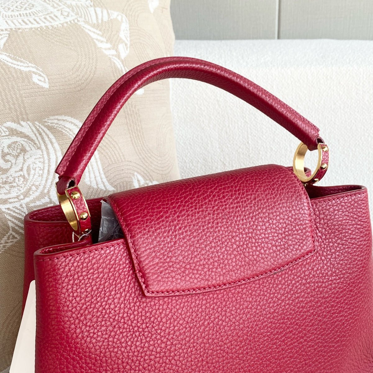 Louis Vuitton - Capucines - Leather - Red - (Medium)