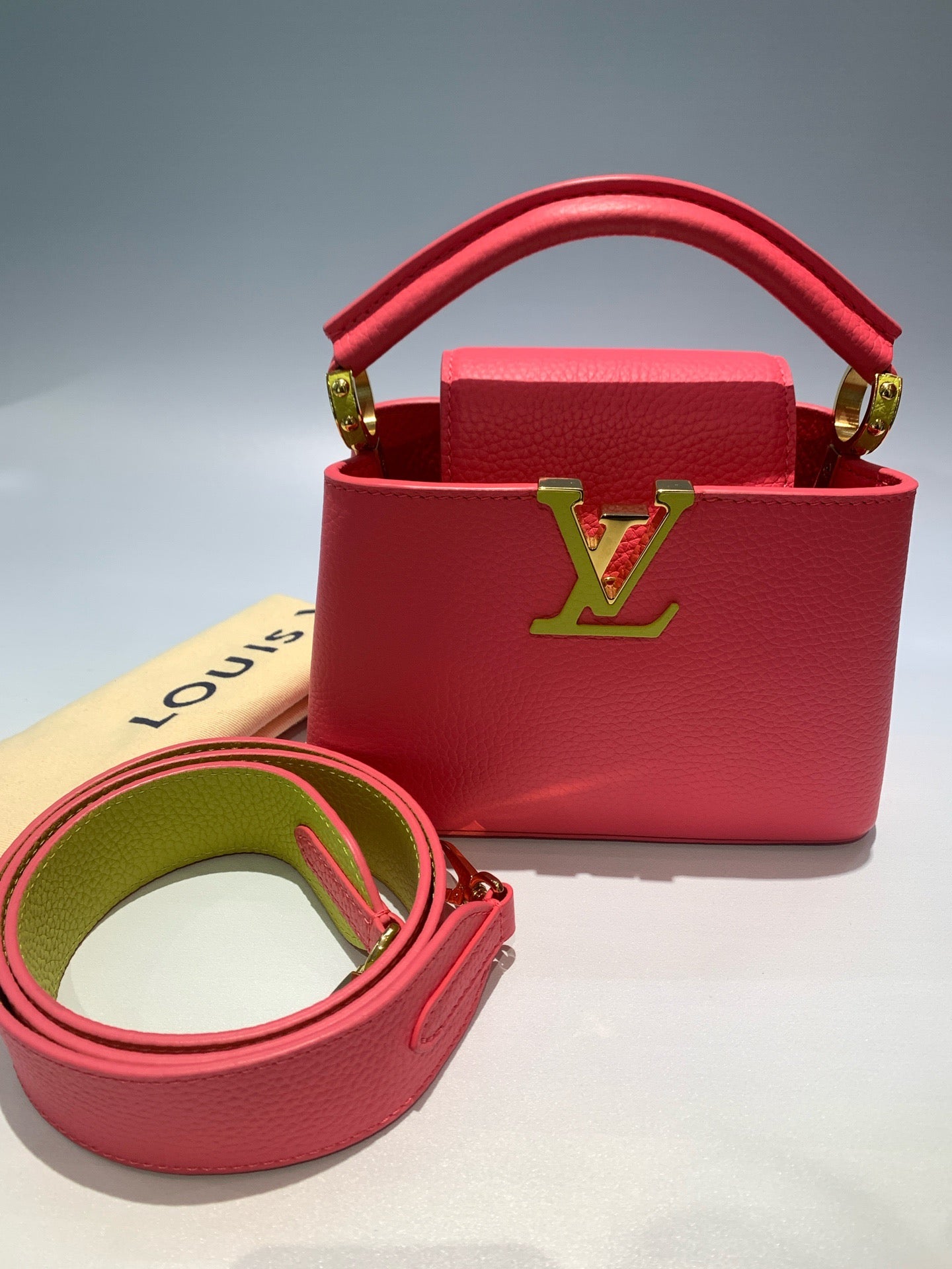 Louis Vuitton - Capucines - Leather - Red - (mini)