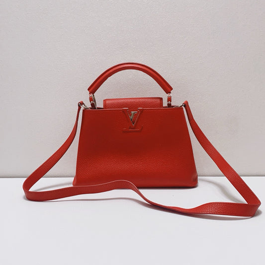Louis Vuitton - Capucines - Leather - Red - (mini)