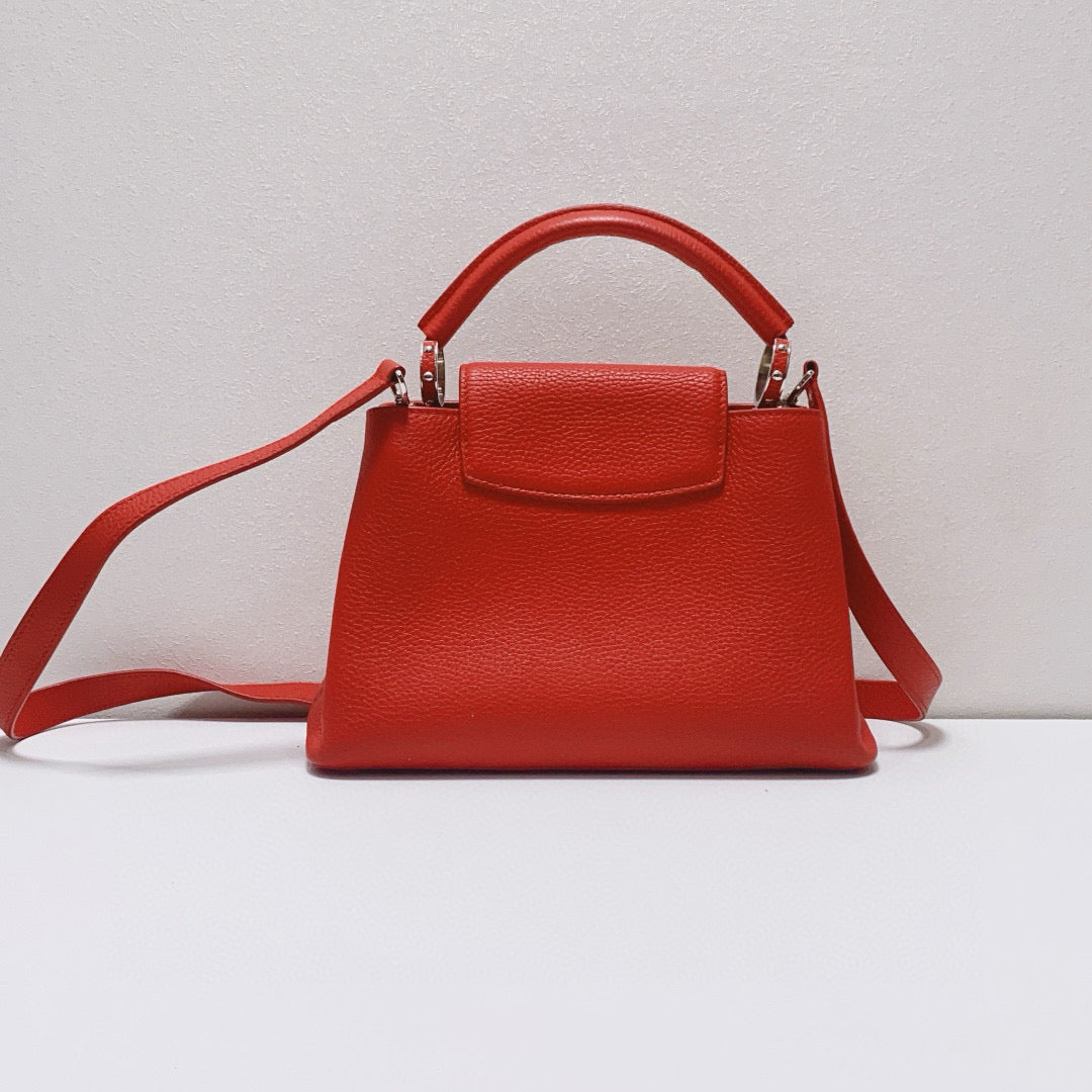 Louis Vuitton - Capucines - Leather - Red - (mini)