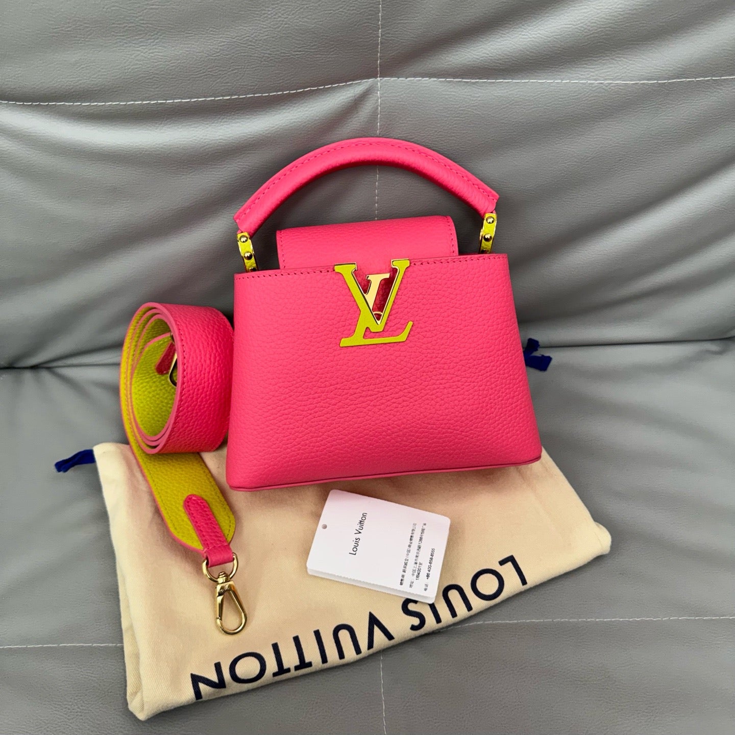 Louis Vuitton - Capucines Mini - Leather - Red - (mini)