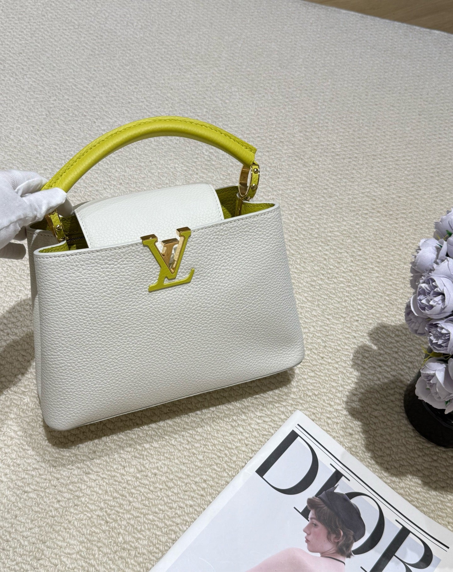 Louis Vuitton - Capucines Mini - Leather - White - (Mini)