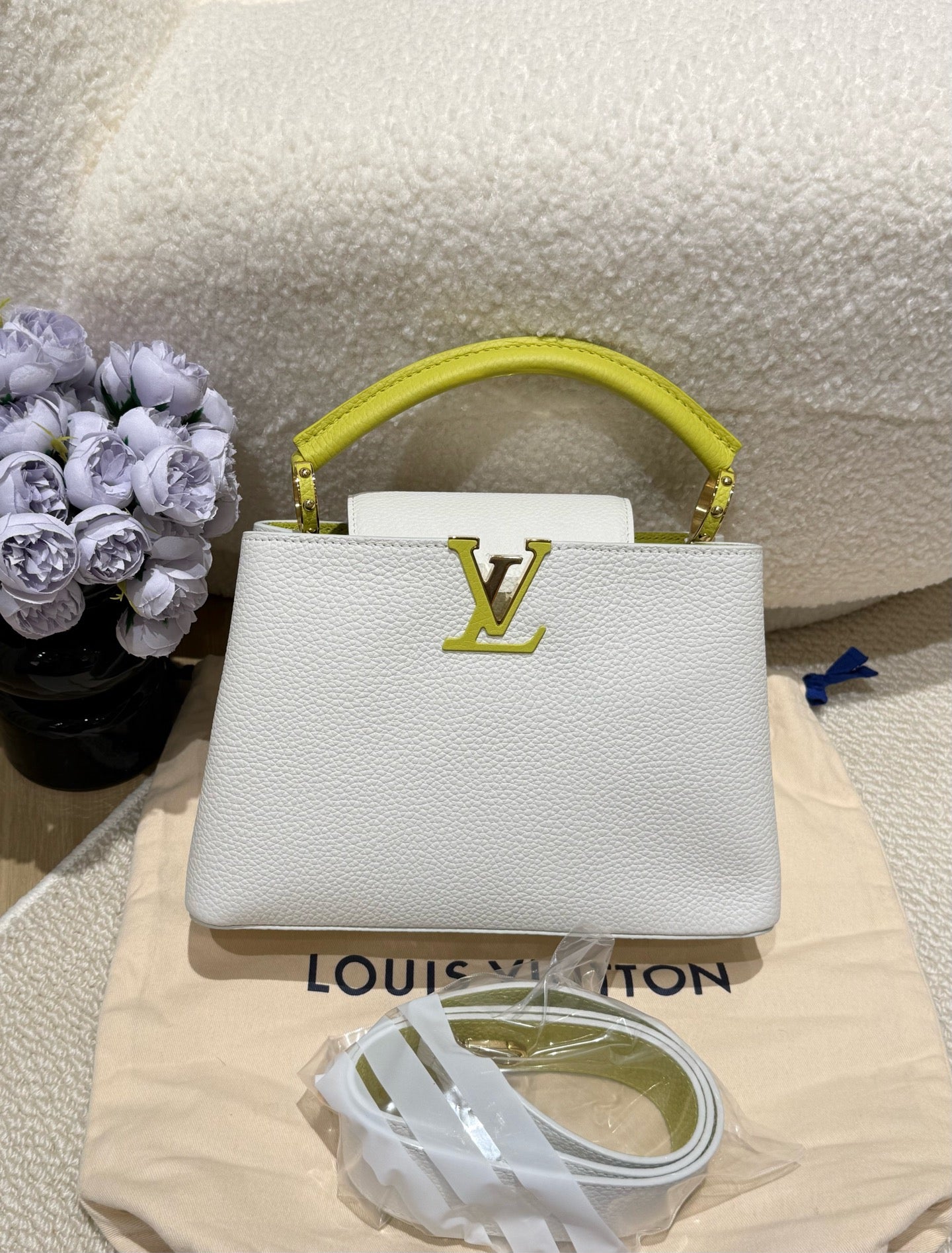 Louis Vuitton - Capucines Mini - Leather - White - (Mini)