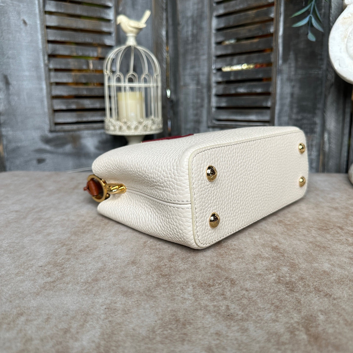 Louis Vuitton - Capucines Mini - Leather - White - (mini)
