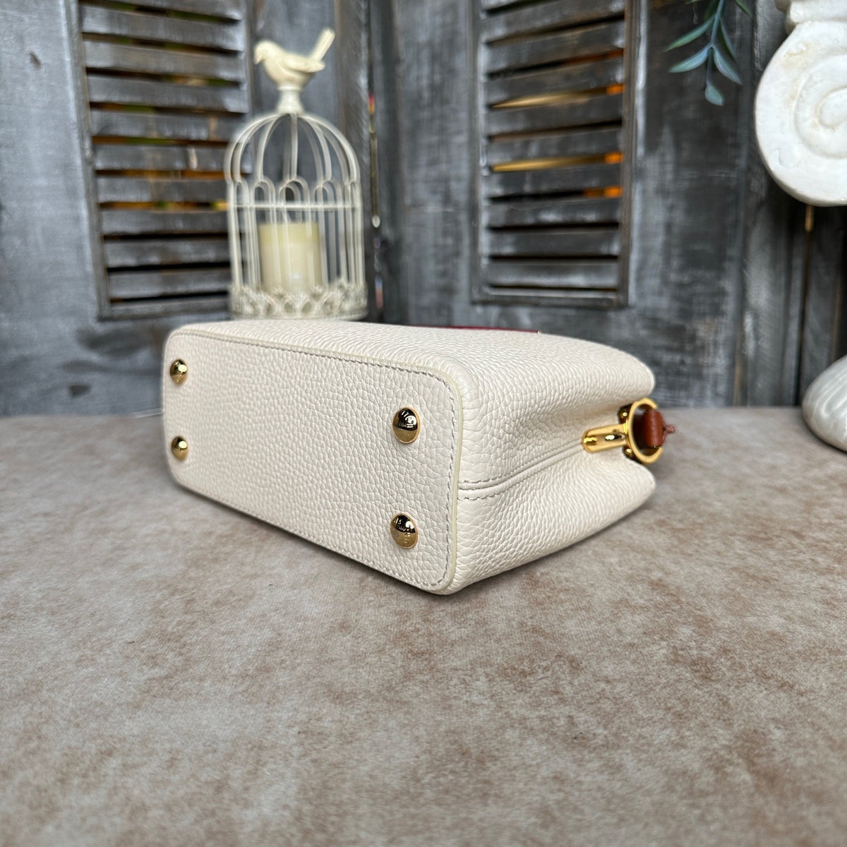 Louis Vuitton - Capucines Mini - Leather - White - (mini)