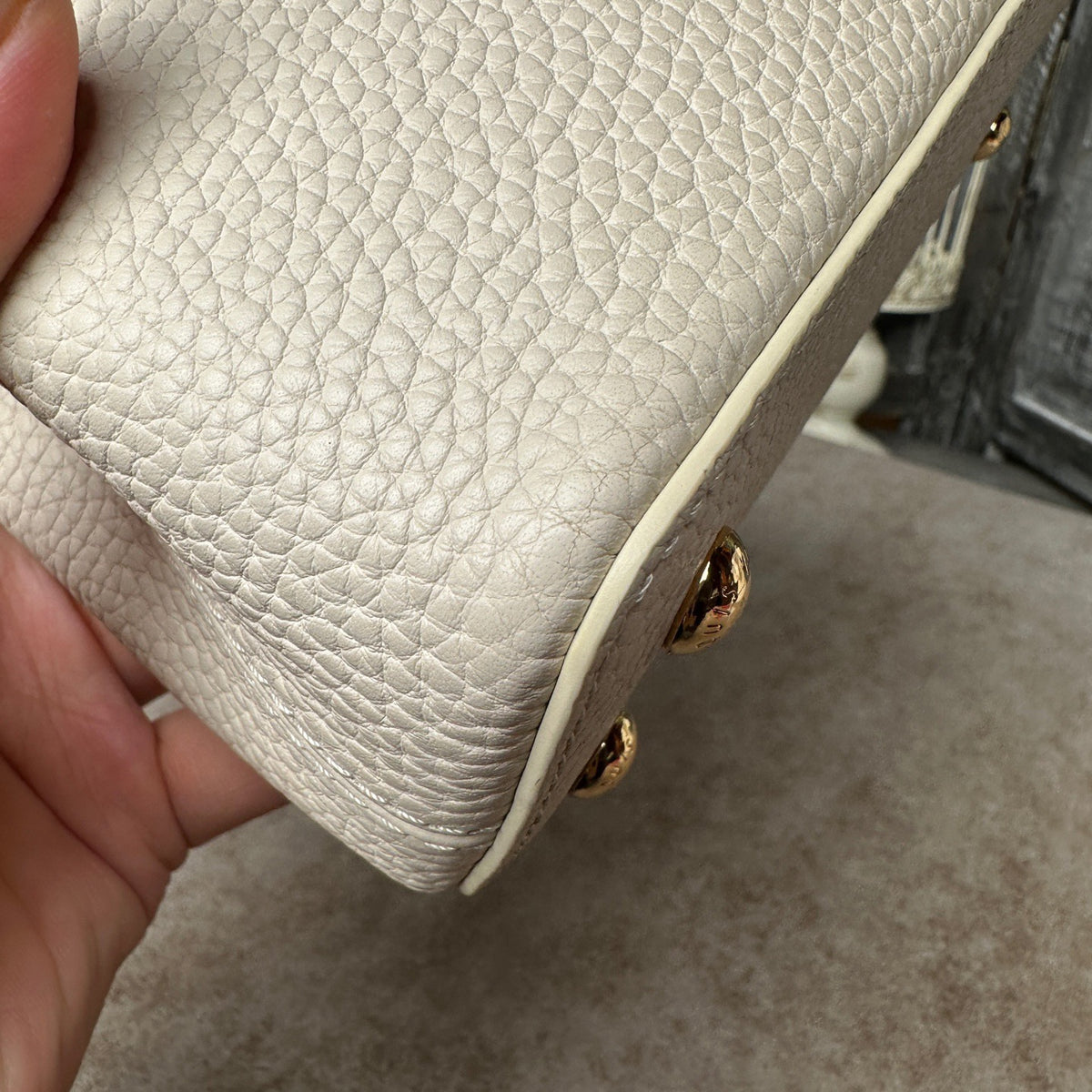 Louis Vuitton - Capucines Mini - Leather - White - (mini)