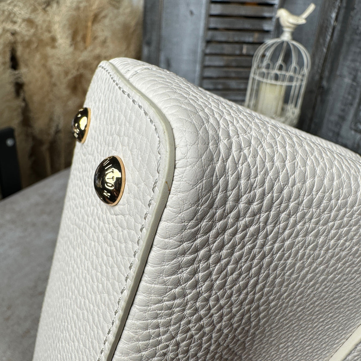 Louis Vuitton - Capucines Mini - Leather - White - (mini)