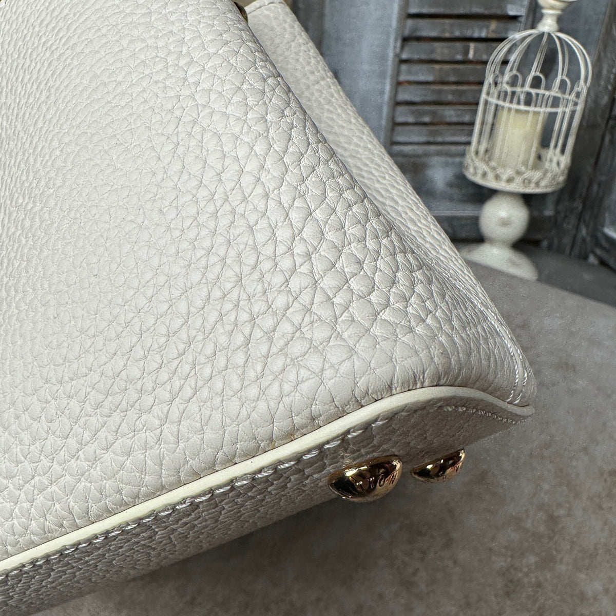Louis Vuitton - Capucines Mini - Leather - White - (mini)