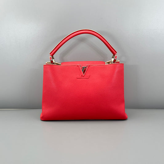 Louis Vuitton - Capucines MM - Leather - Pink - (large)