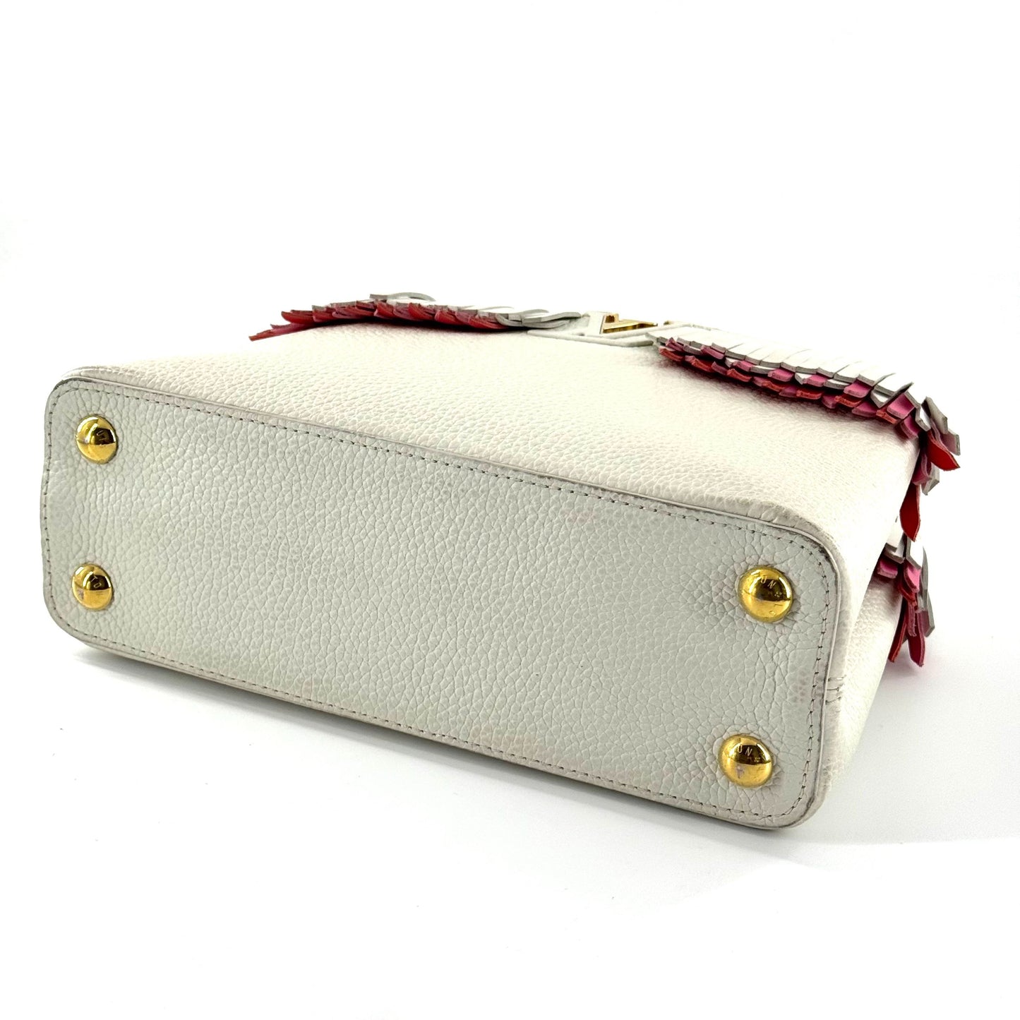 Louis Vuitton - Capucines MM Tassel Limited Edition - Taurillon leather - Off-White with Pink and Red Accents - (medium)