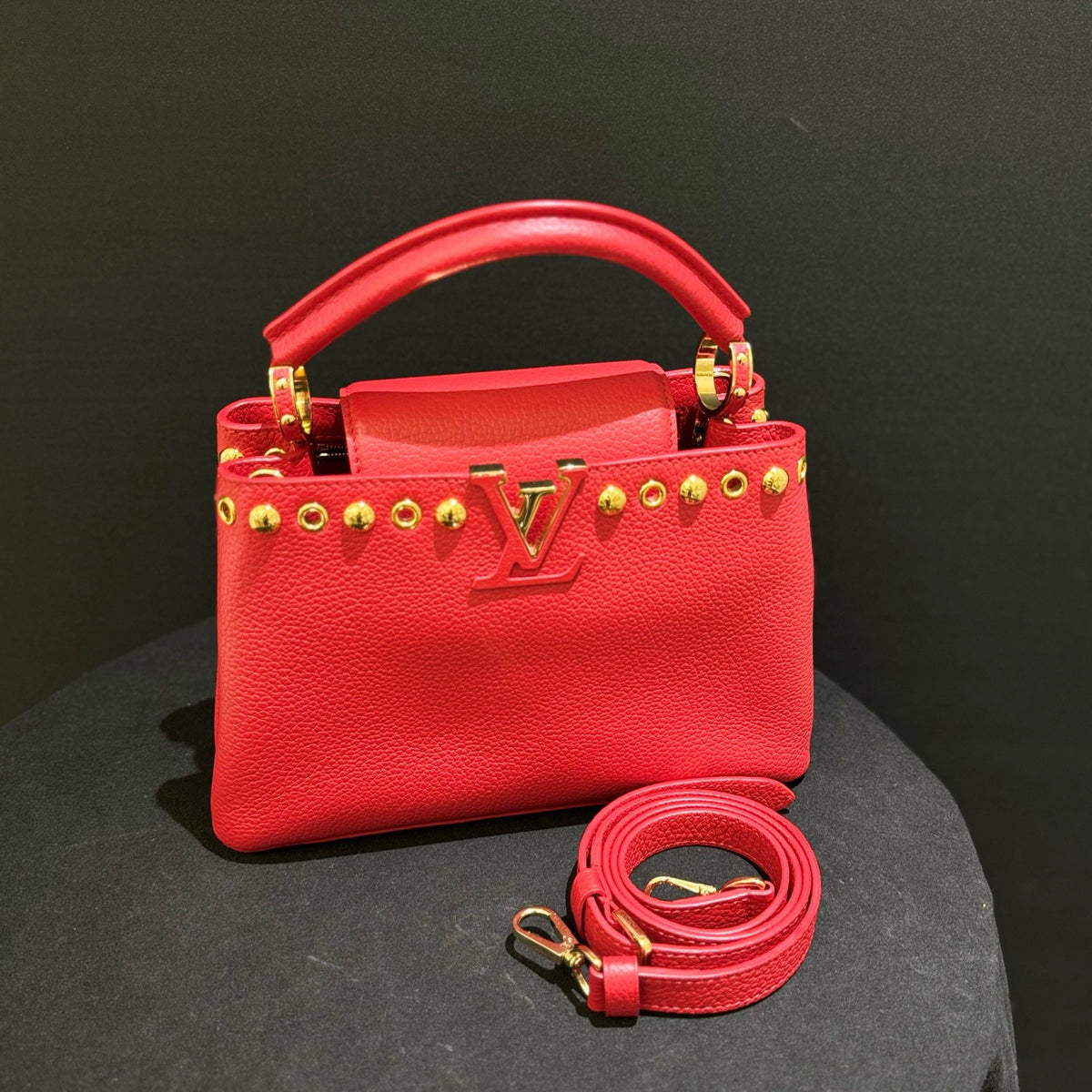 Louis Vuitton - Capucines Small - Leather - Red - (small)