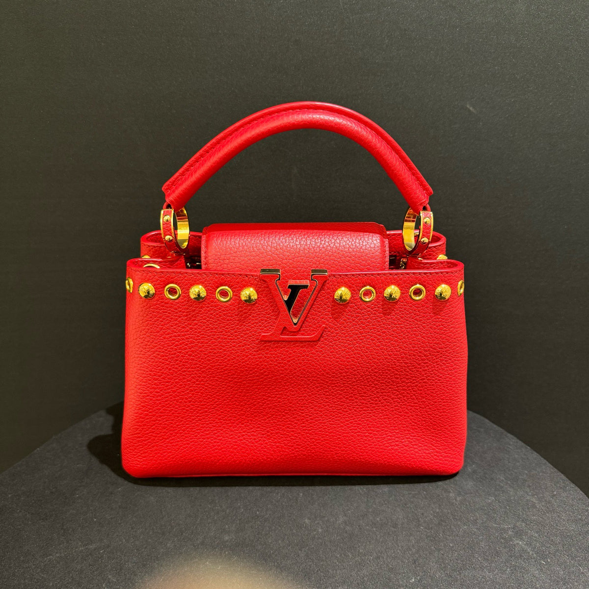 Louis Vuitton - Capucines Small - Leather - Red - (small)