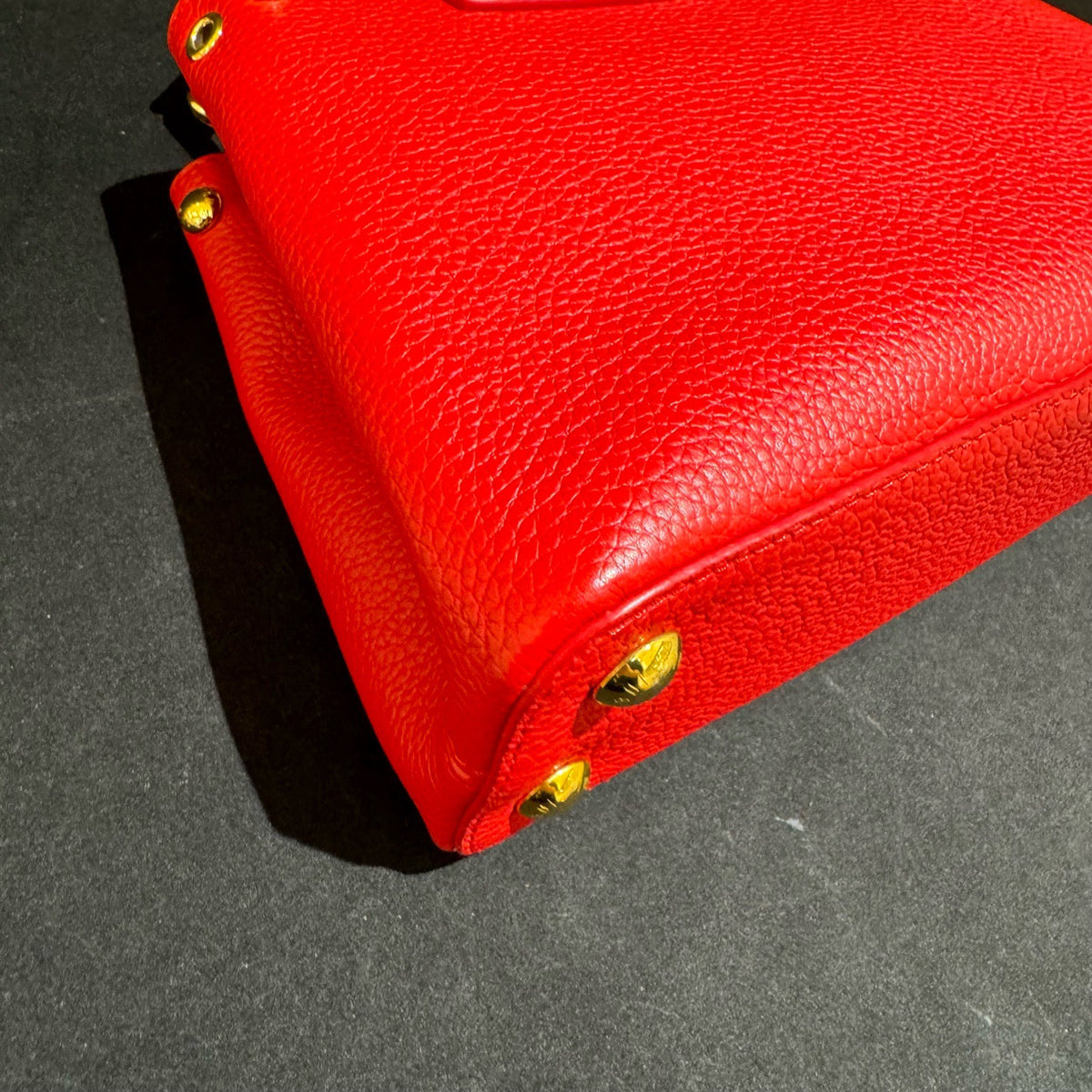Louis Vuitton - Capucines Small - Leather - Red - (small)
