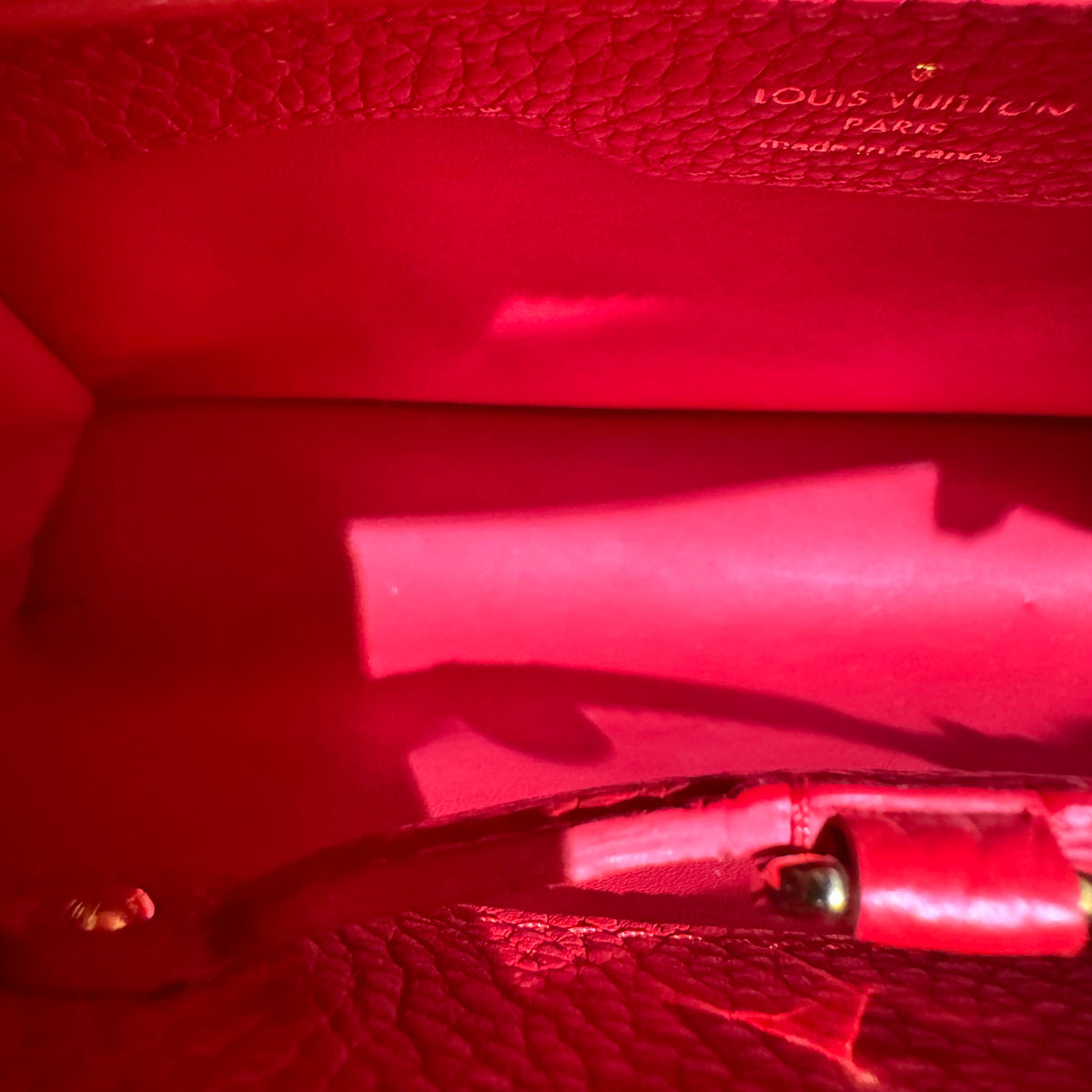 Louis Vuitton - Capucines Small - Leather - Red - (small)