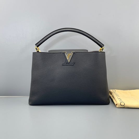 Louis Vuitton - Capucines - Taurillon leather - Black - (Large)