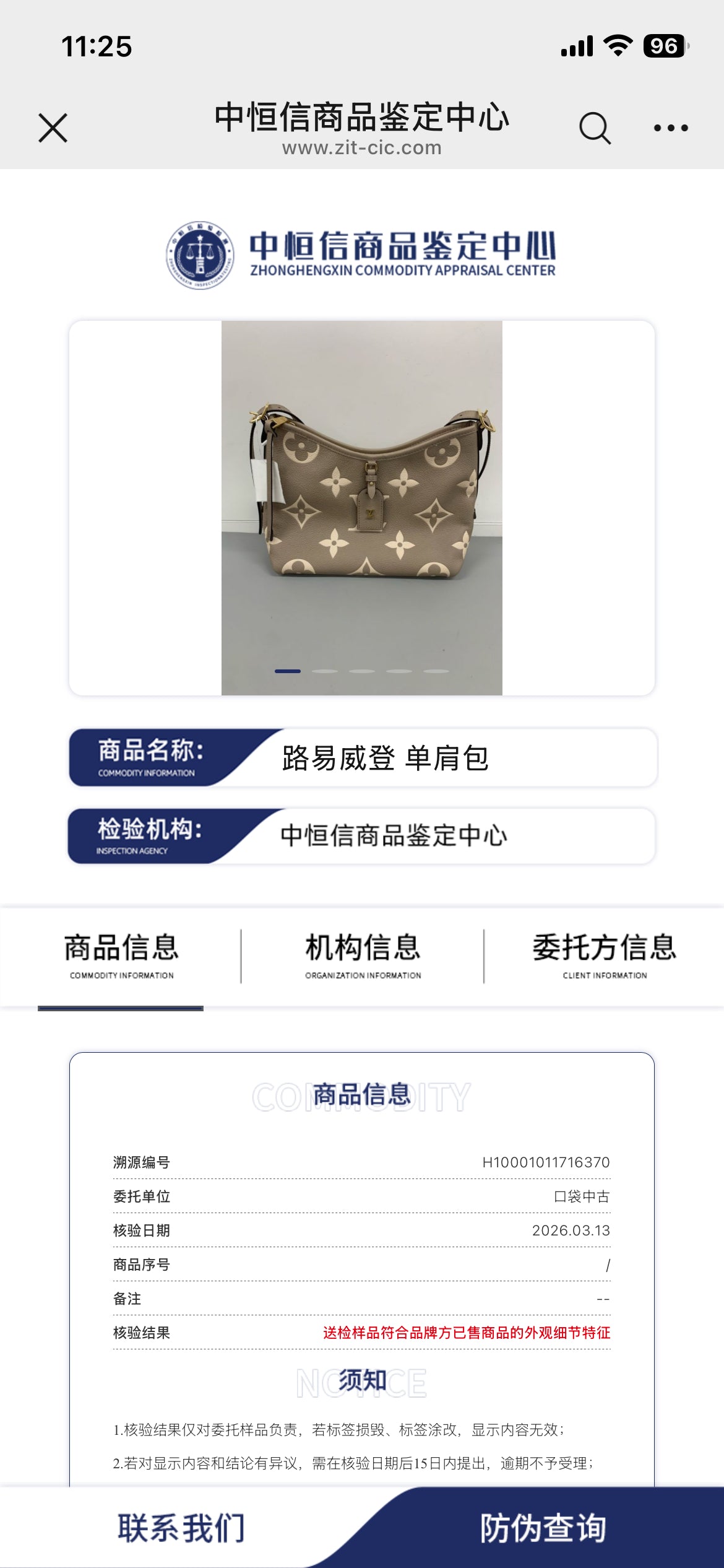 Louis Vuitton - Carryall - Leather - Grey - (small)