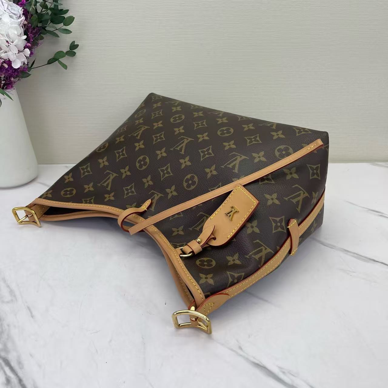 Louis Vuitton - Carryall - Monogram coated canvas and Vachetta leather - Brown - (small)