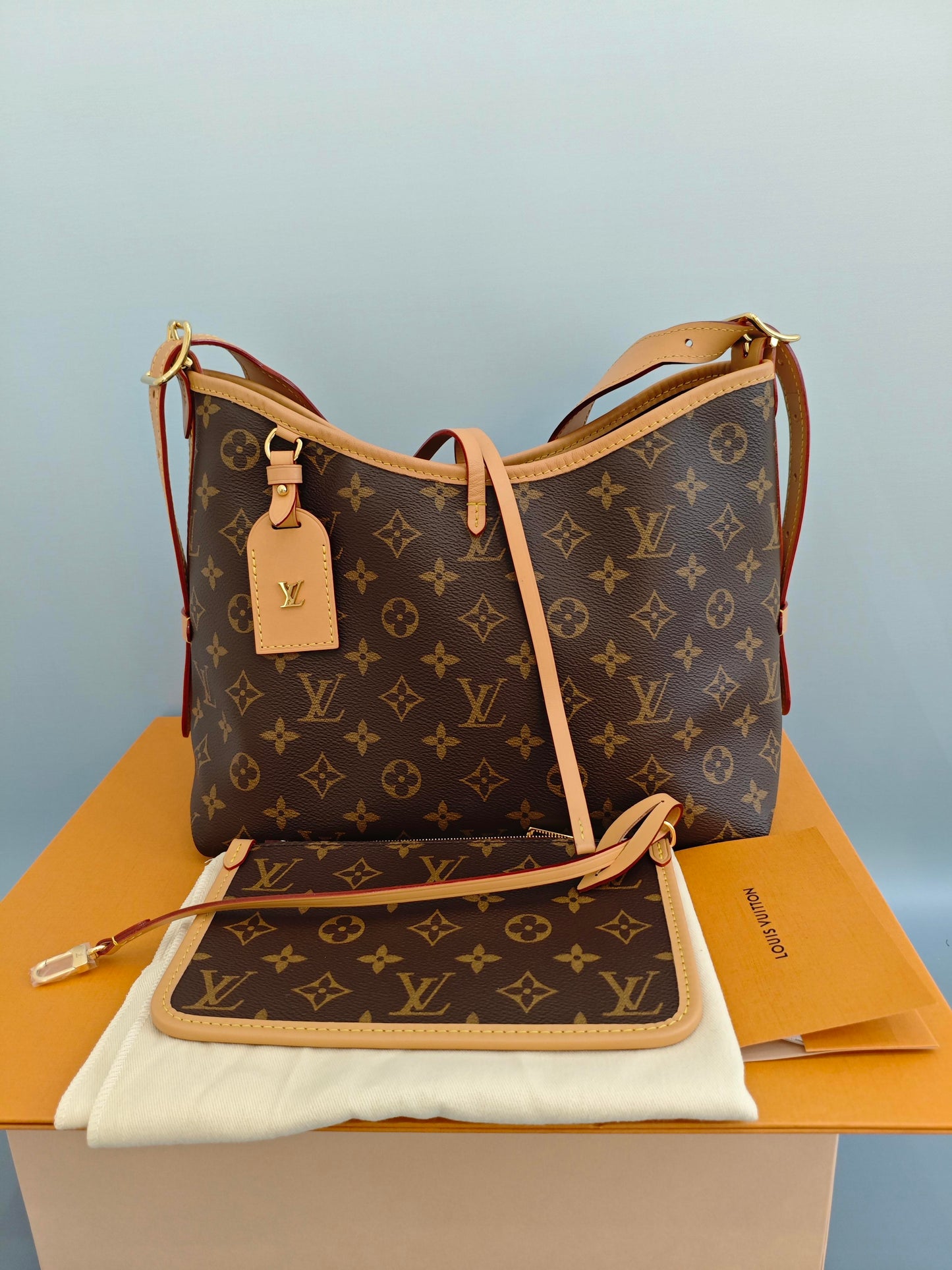 Louis Vuitton - Carryall - Synthetic - Brown - (medium)