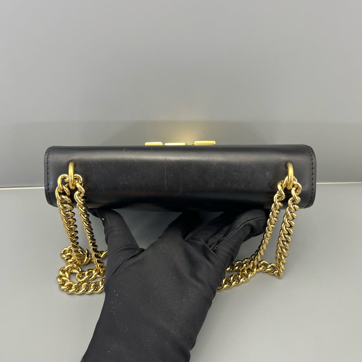 Louis Vuitton - Chain Louise - Leather - Black - (mini)
