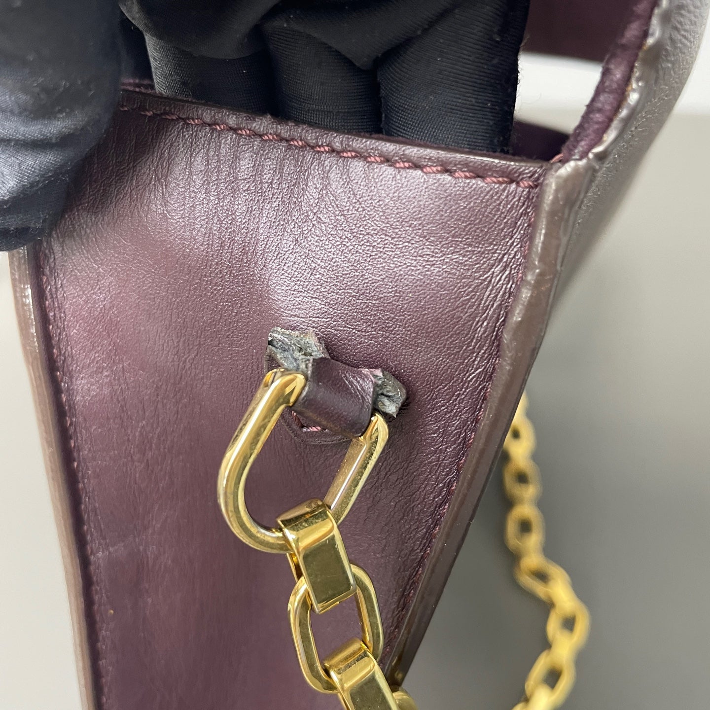 Louis Vuitton - Chain Louise - Leather - Burgundy - (mini)