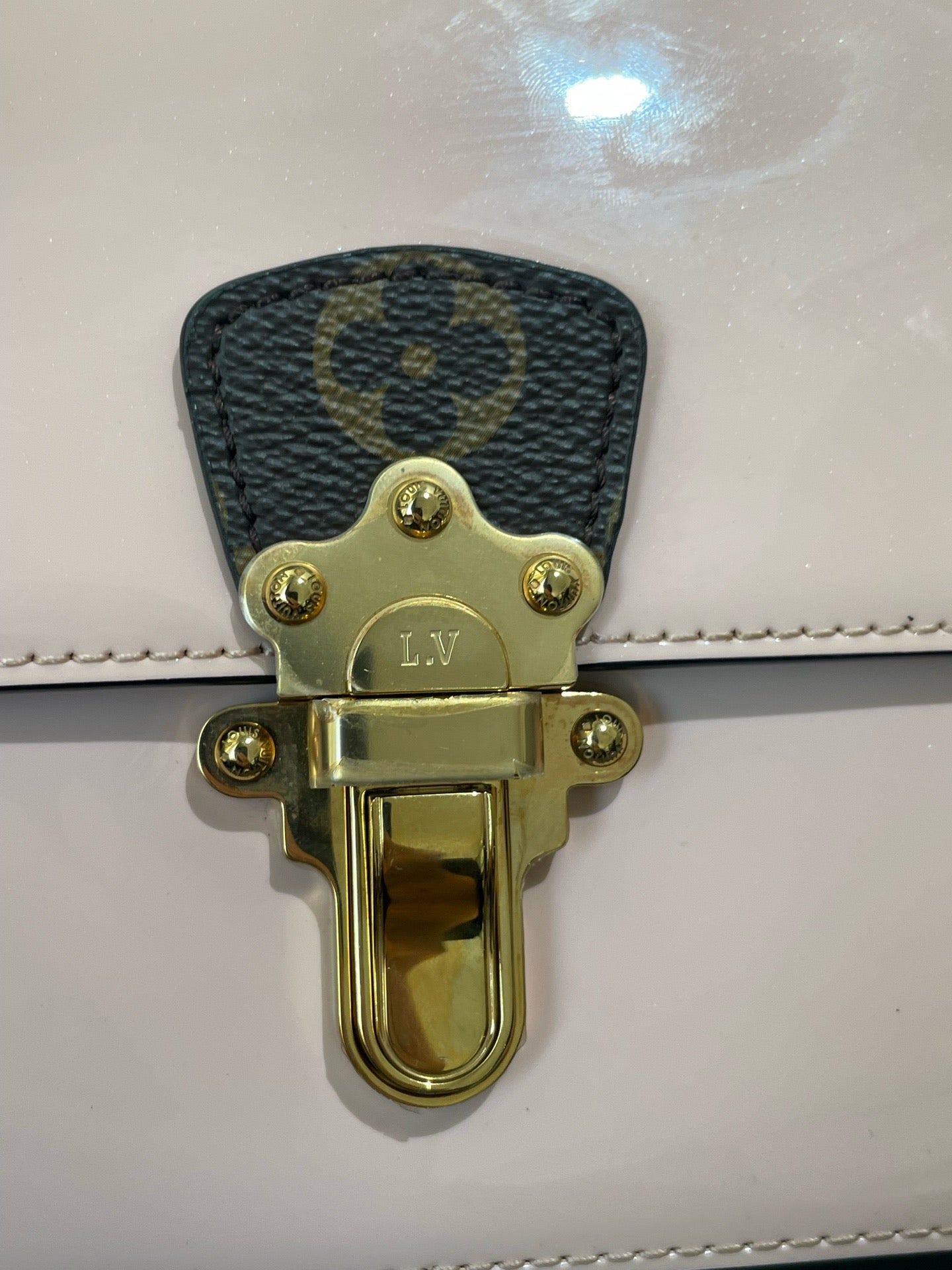 Louis Vuitton - Cherrywood BB - Patent leather and Monogram canvas - Pink and Brown - (Small)